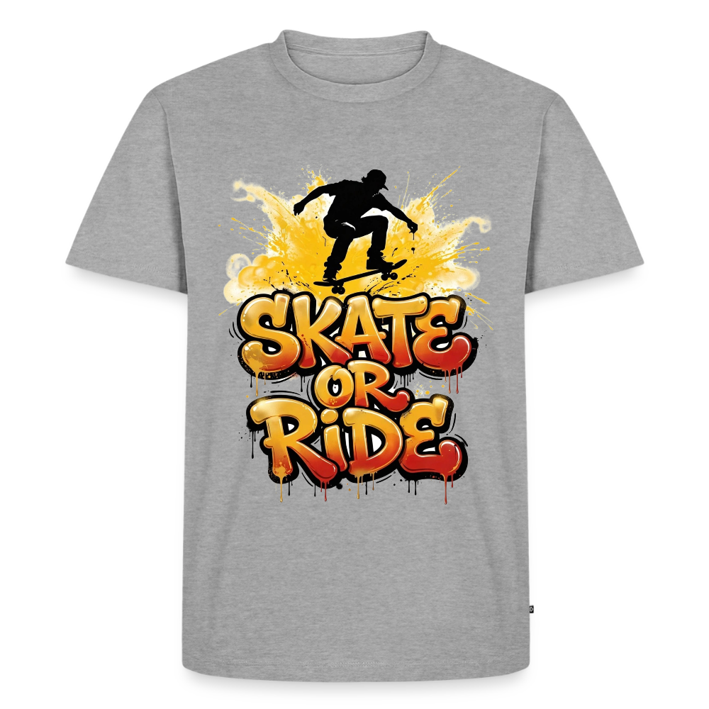 Premium T-Shirt - Grau meliert