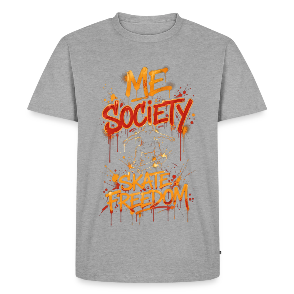 Premium T-Shirt - Grau meliert