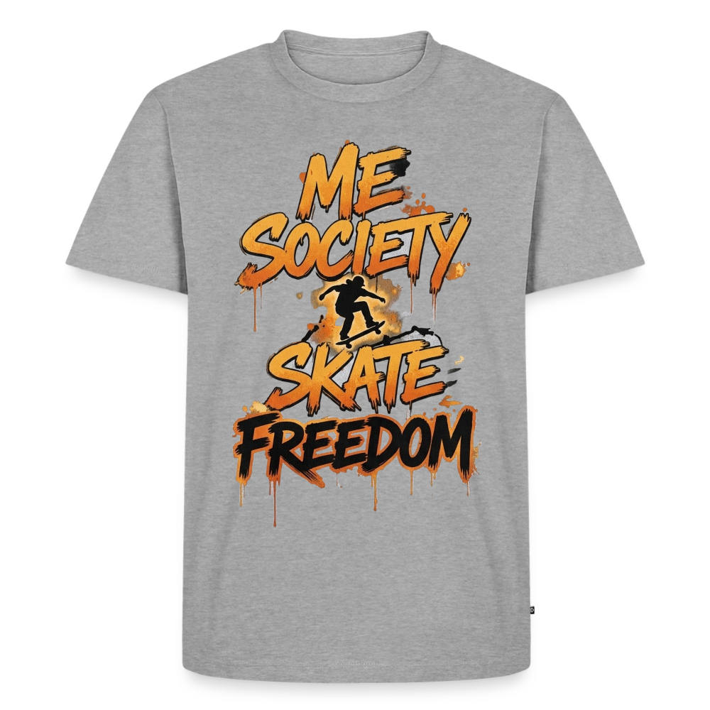 Premium T-Shirt - Grau meliert