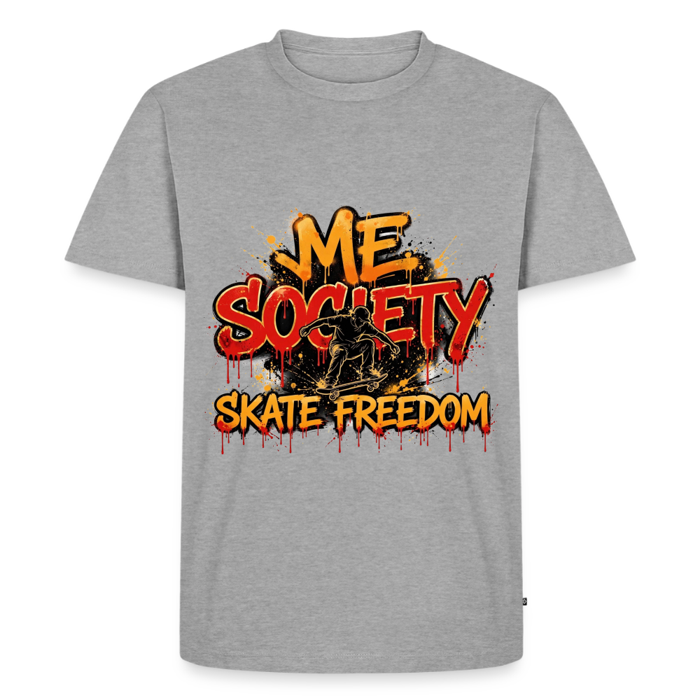 Premium T-Shirt - Grau meliert